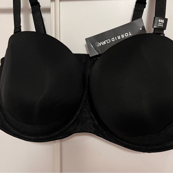 New Torrid Curves underwire Push Up Strapless Bra Size 44G Convertible 5 Ways - Picture 7 of 14